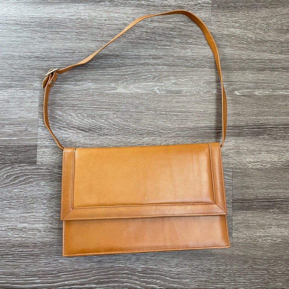 Brown leather purse